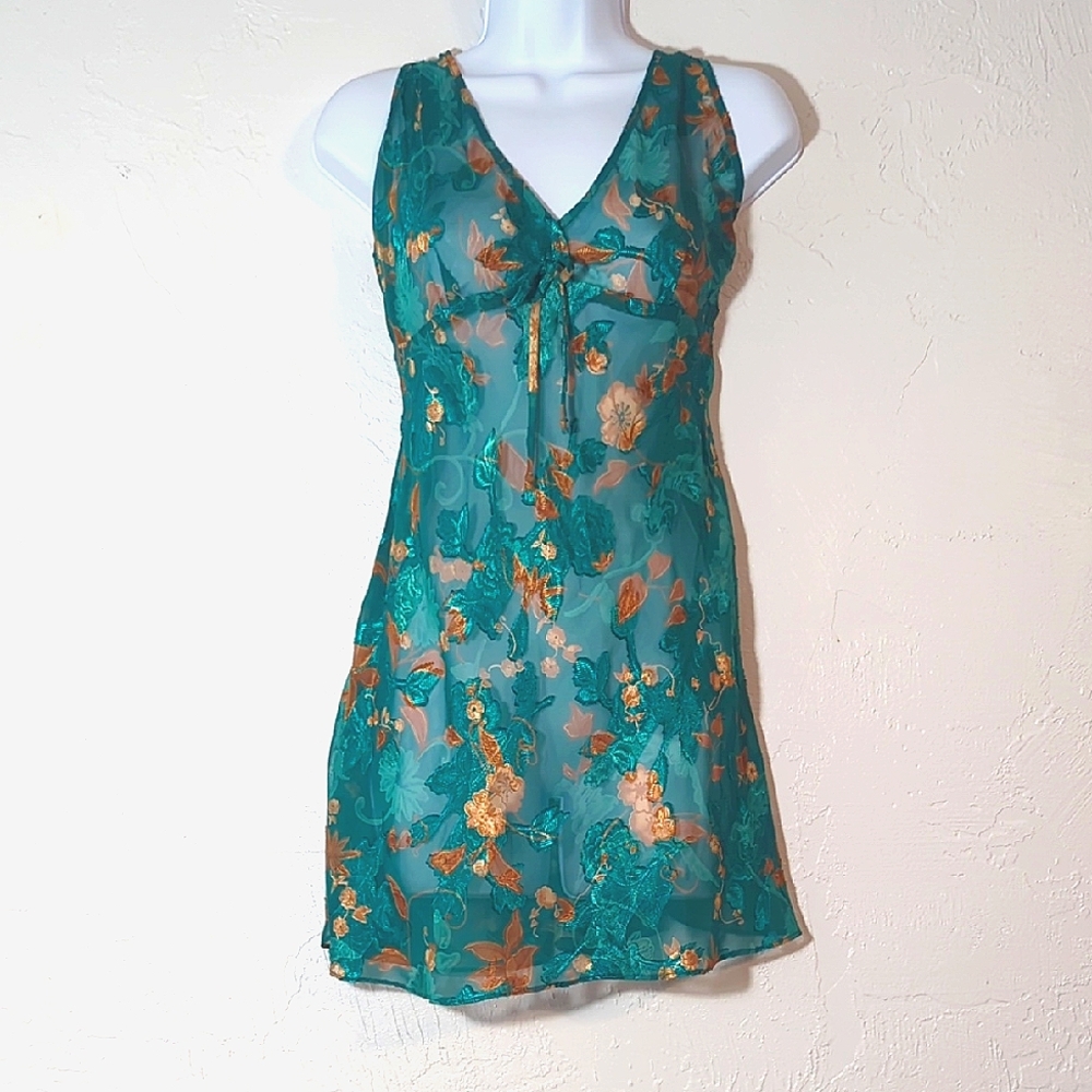 Vintage Y2K Fairy Babydoll Lingerie Slip Dress Ethereal Goddess Sexy Whimsical